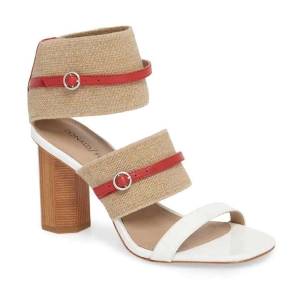 Donald Pliner "Edie" Unique High Heel Sandals size 6.5 M